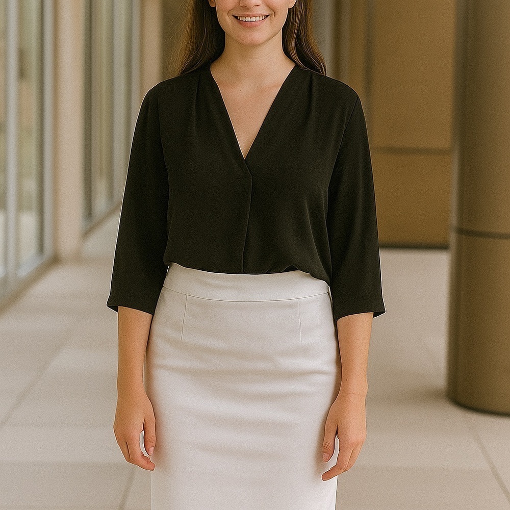 Elie Tahari Black and White Pencil Skirt